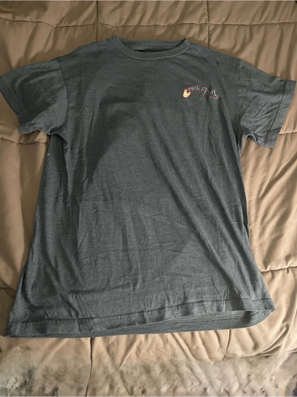 Pink Floyd Charcoal Gray Logo Short Sleeve Tee